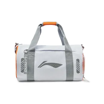 LiNing Polyester Travel Bag 30L Unisex White & Carrot Orange