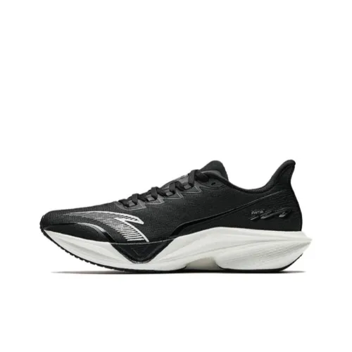 Anta Horsepower 5.0 Cushioning Support Rebound Low Top Training Running Shoes Men's Black White