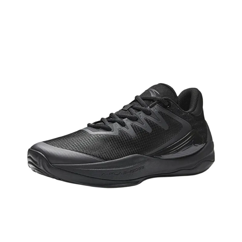 Anta See Mountain 2.5 Cushioning Wear-Resistant Low-Top Basketball Shoes Men's Basic Black-1