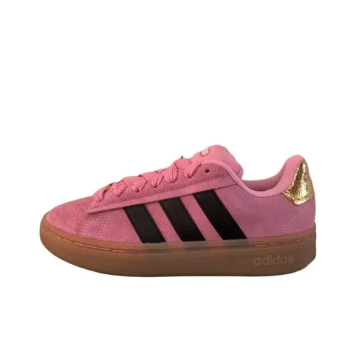 Adidas Grand Court Alpha 00s Bliss Pink Core Black Gold Metallic Women's