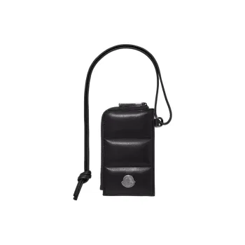 Moncler Cow Leather Card Holder Regular Men's Black
