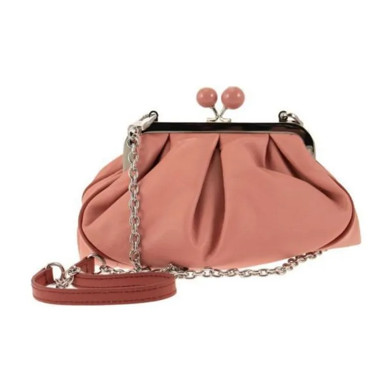 WEEKEND MaxMara Leather Crossbody Bag Shoulder Bag Women's Nude-3