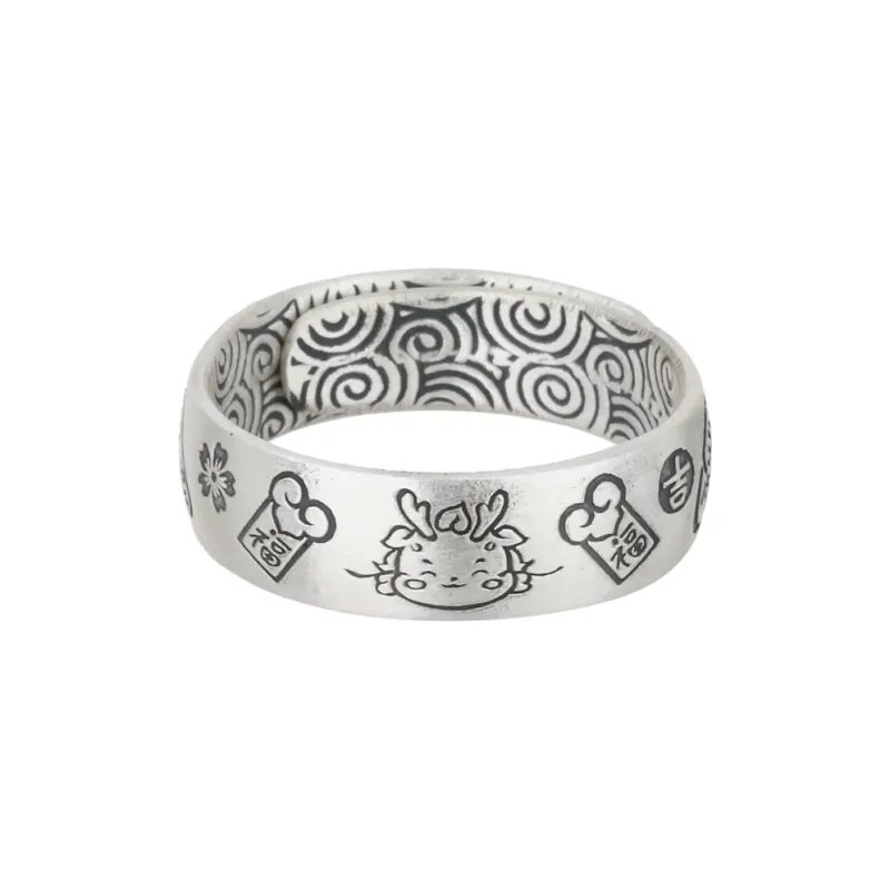 CHIC ZONE 999 Fine Silver Rings Unisex-0