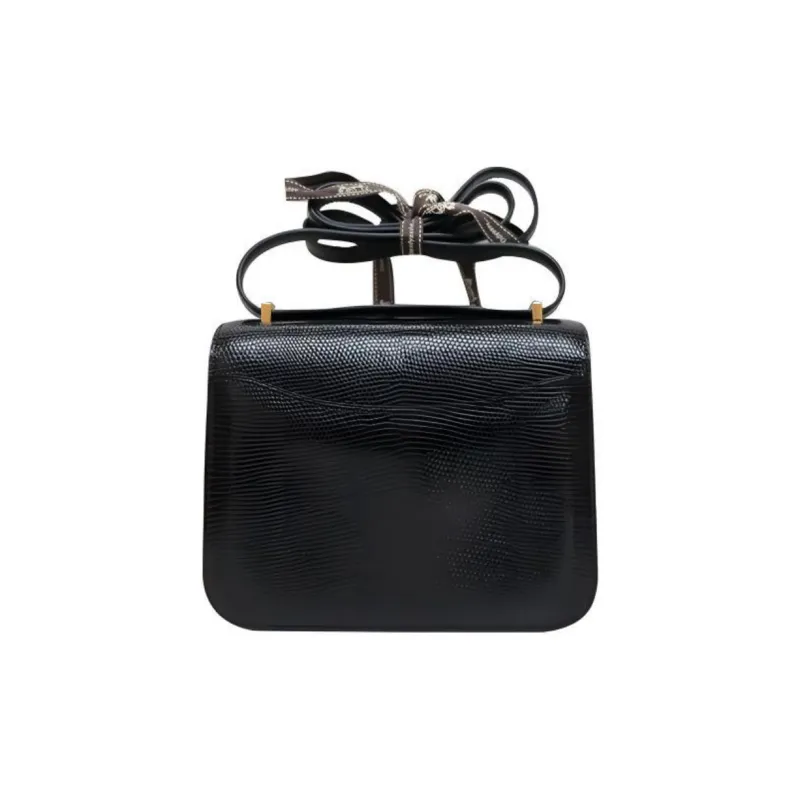 HERMES Lizard Skin Handheld Crossbody Bag, Shoulder Bag Women's-1