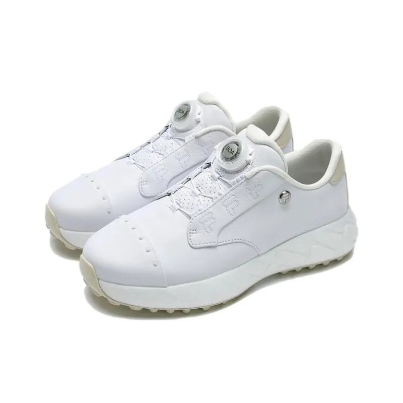 FILA Anti-Slip Wear-Resistant Low-Top Golf Shoes Women's White-1