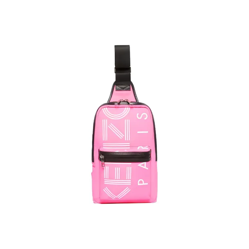 KENZO Nylon Shoulder Bag Crossbody Bag Sling Bags Unisex Pink-0