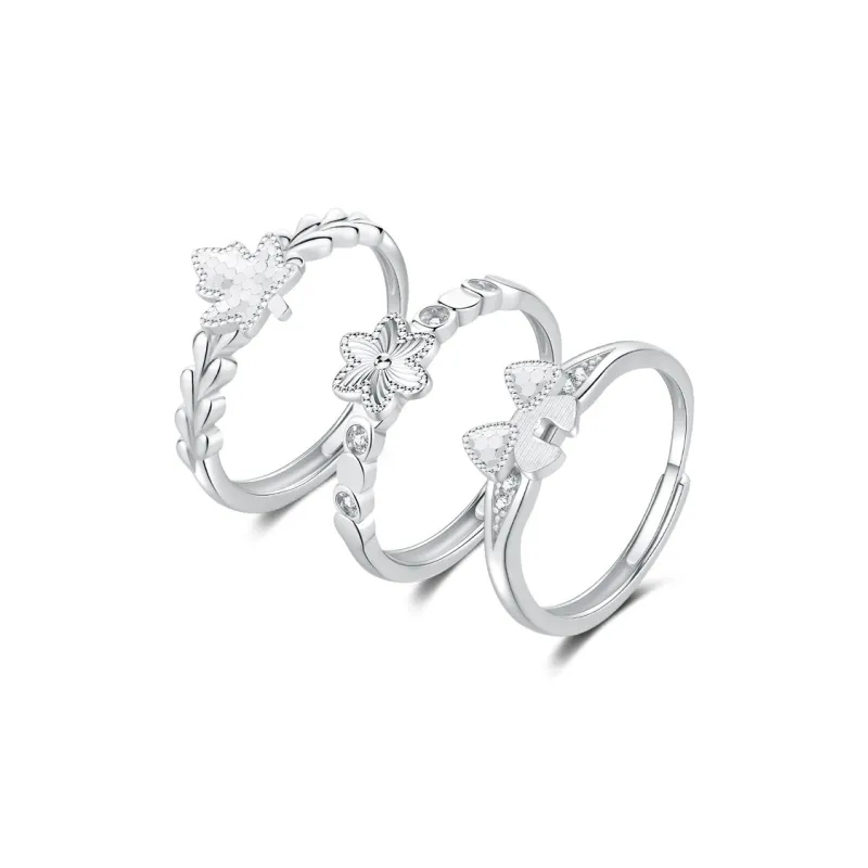 Mini&yaya S925 Silver Rings Women's-48