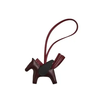HERMES Rodeo Pegase Milo Lambskin Swift Calfskin Bag Accessories Small Size Unisex Saddle Red & Hermes Red & Black