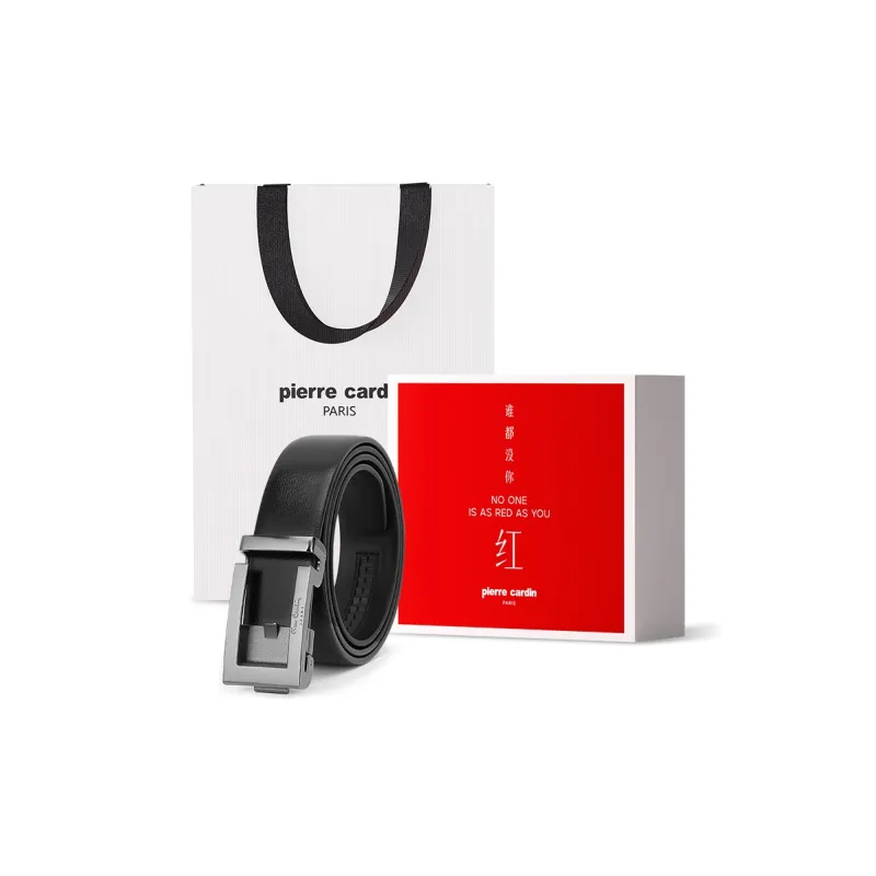 PIERRE CARDIN Cow Leather, Father, Father in Law, Dad Belt Box Men's 3.5cm-3