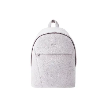 MAH Cotton Backpack Regular Unisex Light Purple Gray