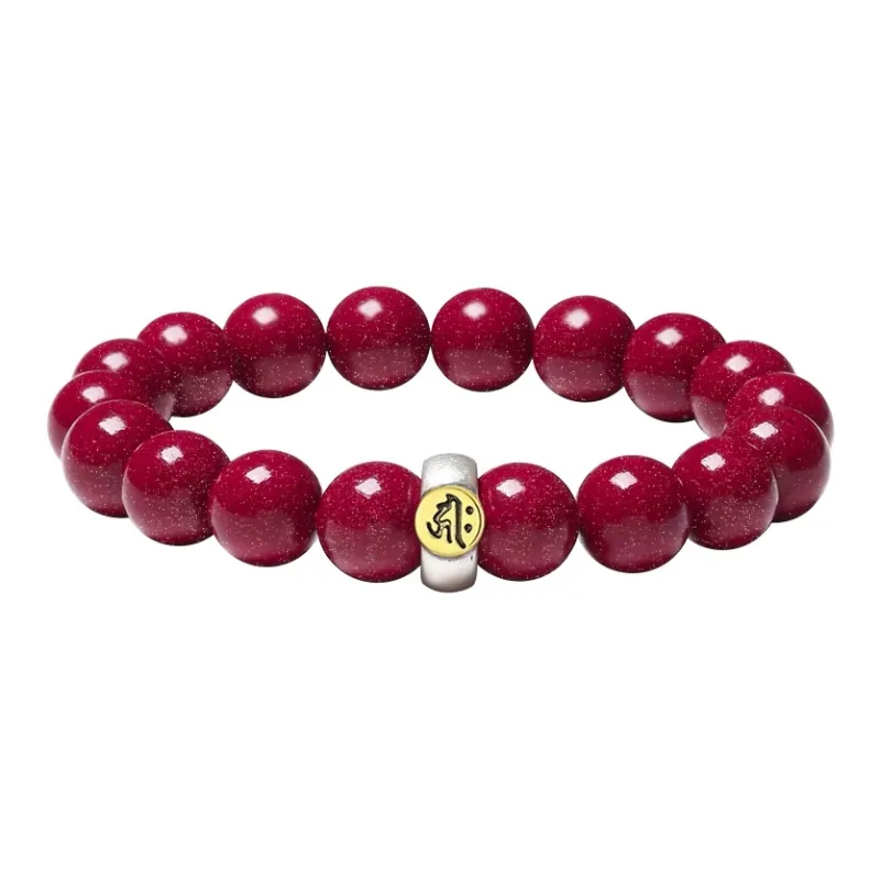 LIANGYUXI Cinnabar Jade Bracelets Unisex-0
