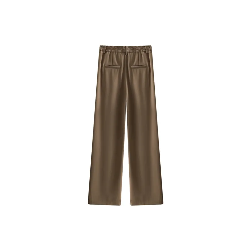 She Enjoys Casual Pants Women's Dark Khaki-1