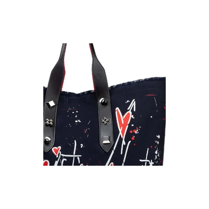 CL LUBOTING Canvas Shoulder Bags Handbags Women's Black-4