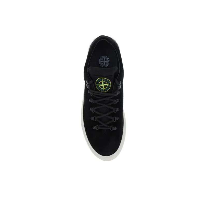 STONE ISLAND Compass Patch Lace Up Sneakers-3
