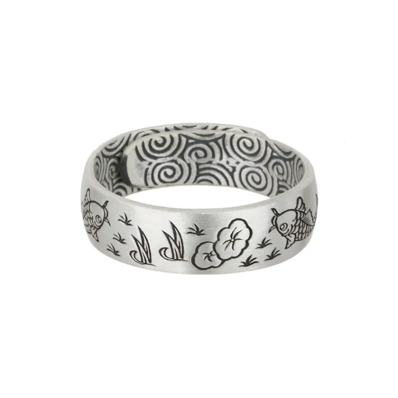 CHIC ZONE 999 Fine Silver Rings Unisex-0