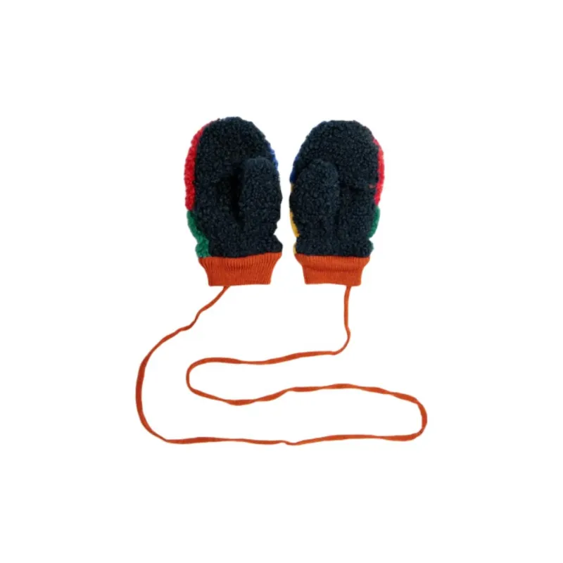BOBO CHOSES Sheepskin Knit Gloves Kids' Multicolor-1