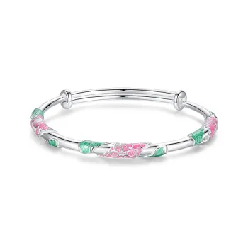 IDEAL 999 Fine Silver Bangles Women's