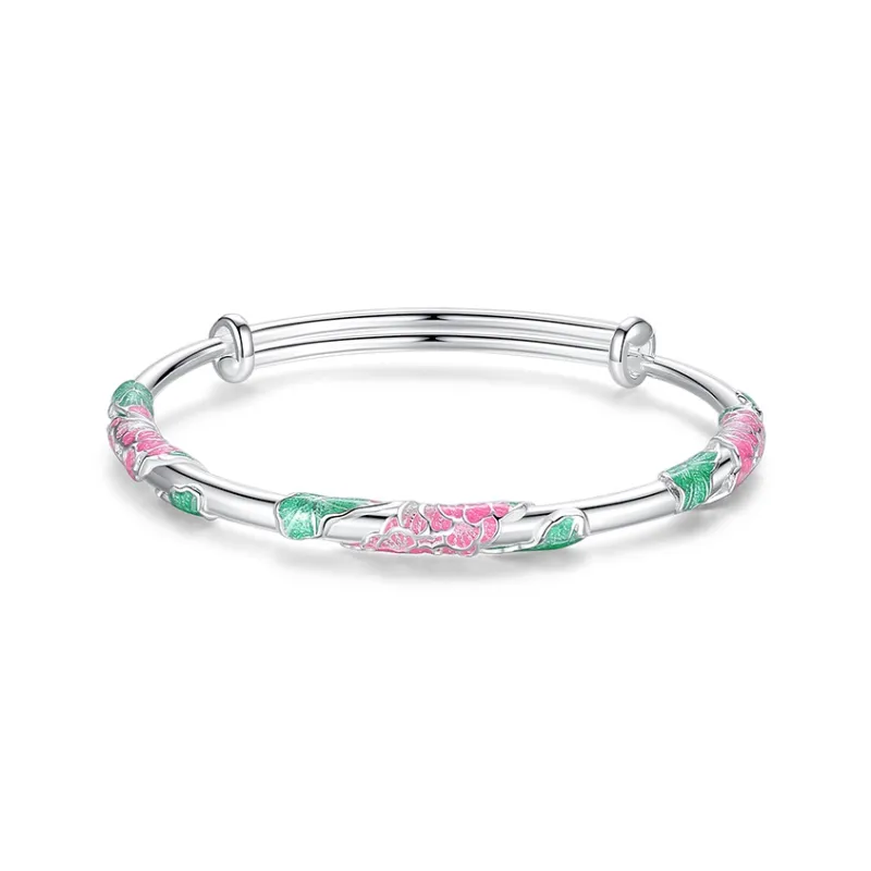 IDEAL 999 Fine Silver Bangles Women's-0