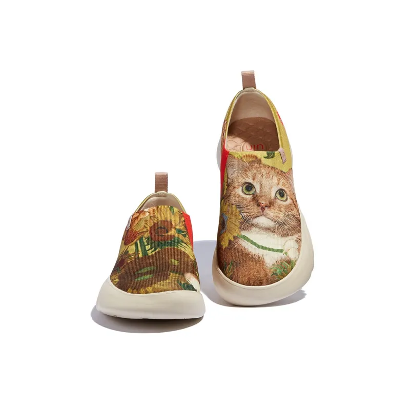 U.IN Painted Travel Shoes With Fat Cat Artistic Collaboration Collection Low-Top Casual Shoes Unisex-17