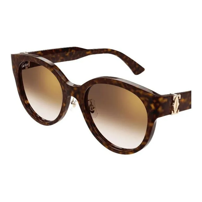 Cartier Tortoise shell Cat eye Frame Sunglasses-1