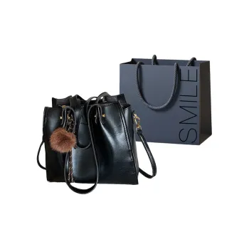 SWIMADE PU Shoulder Bag Women's Black/Coffee/Mocha