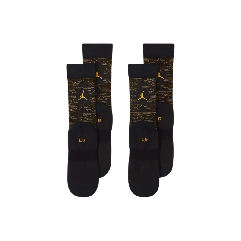 Jordan Mid-Calf Socks Unisex 2 Pack University Gold-2