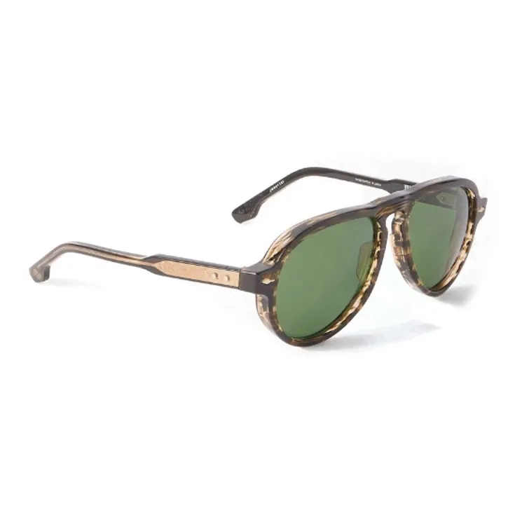 JACQUES MARIE MAGE - Irregular Shape Sunglasses Men's Tortoiseshell-2