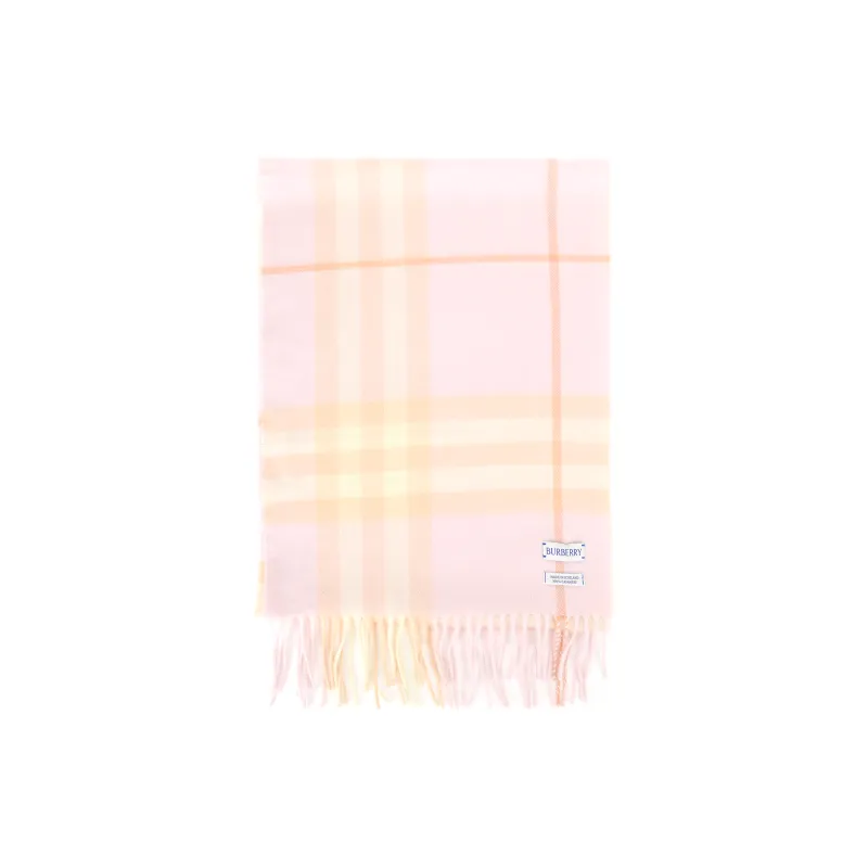 Burberry Cashmere Knit Scarves Unisex Pastel Pink-0