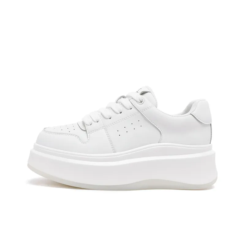MALEMONKEY Low Top Casual Shoes Women's White-0