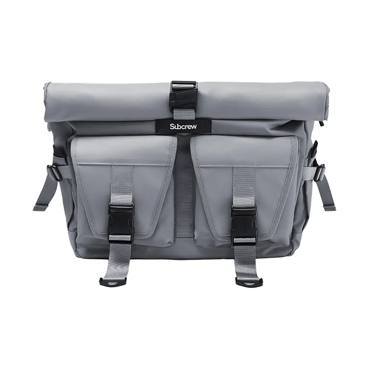 Subcrew Polyester Laptop Bag Messenger Bag Shoulder Bag Crossbody Bag Large Size Unisex Black-0