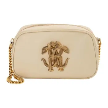 Roberto Cavalli Calfskin Shoulder Bag Women's Light Brown
