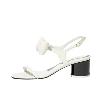 CHANEL 25P One Strap Sandals 5.5cm Women's White