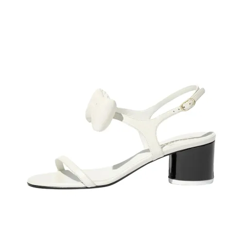 CHANEL 25P One Strap Sandals 5.5cm Women's White