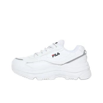 FILA Wavy Day Anti Slip Wear Resistant Low Top Casual Shoes Unisex White