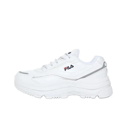 FILA Wavy Day Anti Slip Wear Resistant Low Top Casual Shoes Unisex White