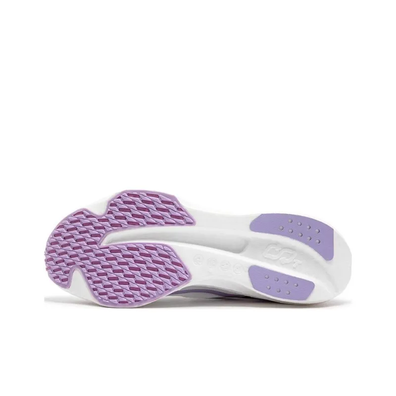 361° Wear-Resistant Cushioning Breathable Low-Top Training Running Shoes Unisex Gray Purple-4