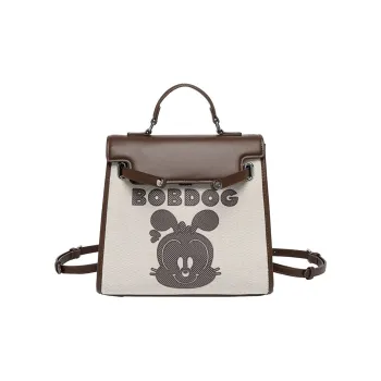 BOBDOG PU Travel Commute Backpack Backpack Regular Women's Brown