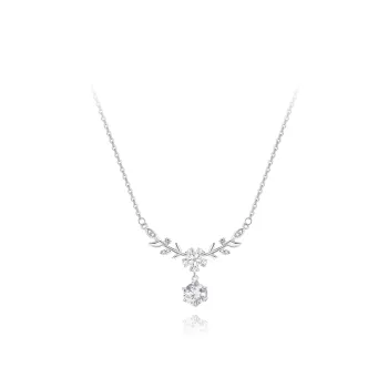 BLANK IN BLANK Sterling Silver Necklaces Women's Bestie Girlfriend Couple Box