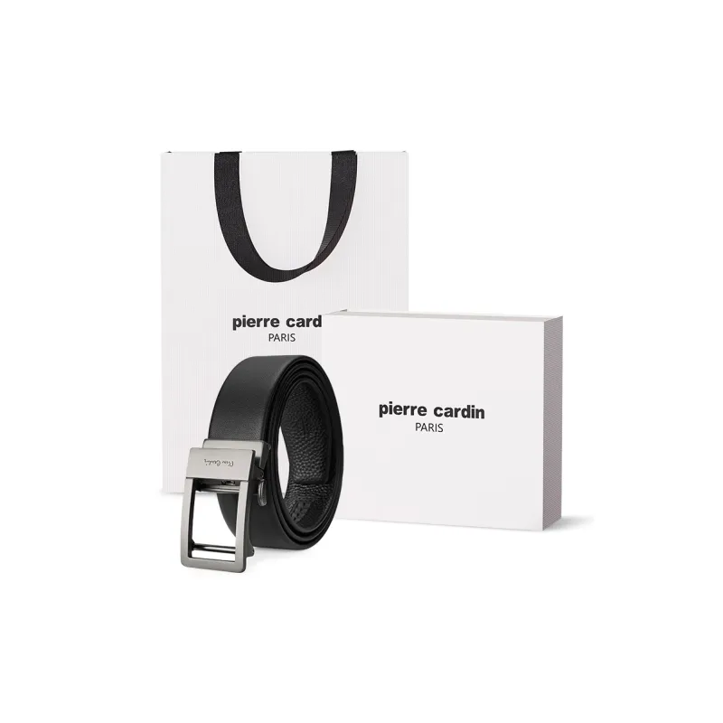 PIERRE CARDIN Cow Leather, Father, Father in Law, Dad Belt Box Men's 3.5cm-30
