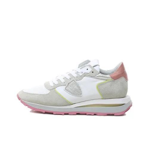 PHILIPPE MODEL PARIS Low Top Casual Shoes Women's White Gray