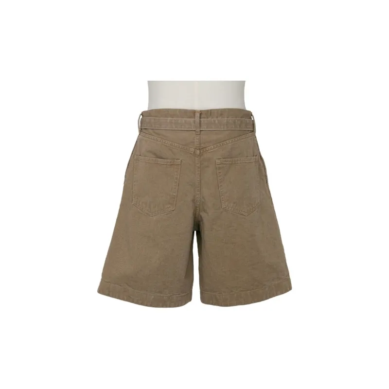 Sacai Belted Denim Bermuda Shorts-1