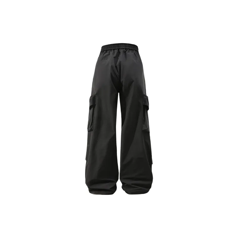 FASTFISH Cargo Pants Unisex Black-1