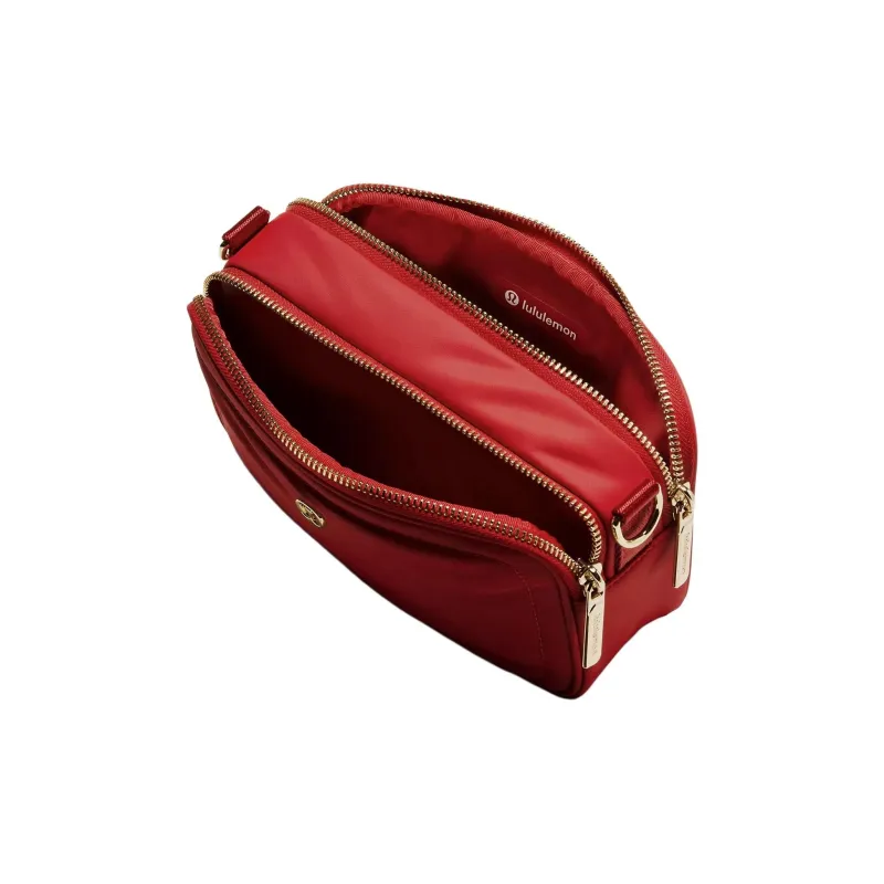 Lululemon Nylon Crossbody Handbag Women's Dark Red-2