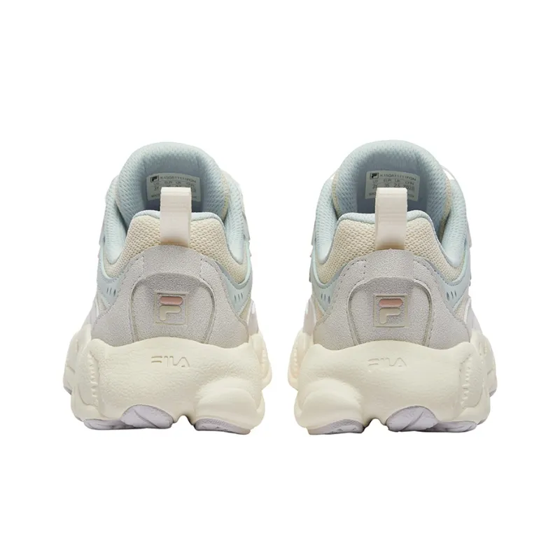 FILA KIDS BOA Kids' Running Shoes Milk White/Rain Mist Gray Unisex-4