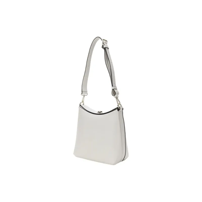 Furla Cow Leather Hobo Bag Shoulder Bag Medium Size Women's Marshmallow White-1