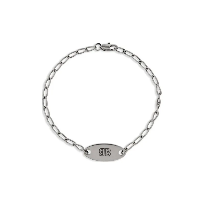 Balenciaga Brass Bracelets Women's Silver-0