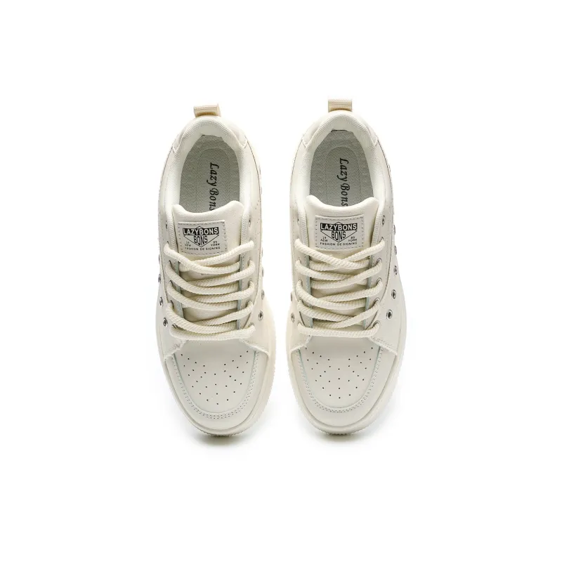 LAZY BONS Anti-Slip Wear-Resistant Breathable Height Increasing Low-Top Skateboard Shoes Unisex-4