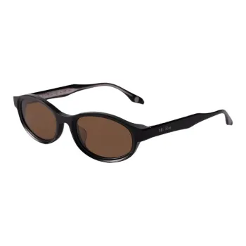 MuHou Plate Frame Oval Sunglasses Unisex