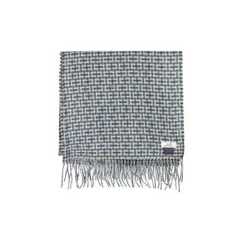 HERMES Knit Scarves Unisex Gray