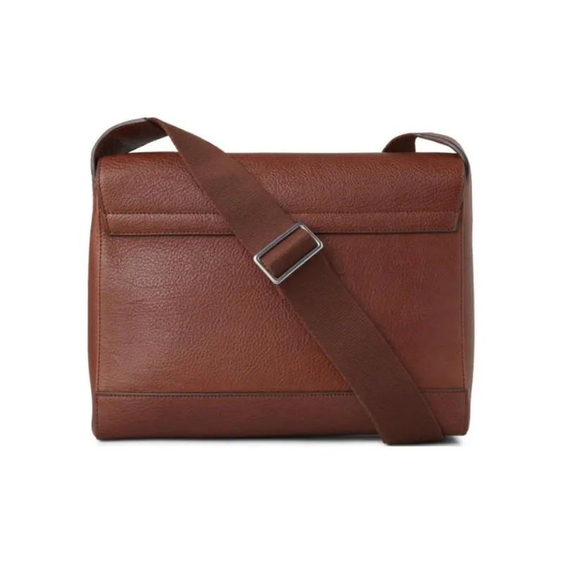 Mulberry Vegetable Tanned Leather Shoulder Bag Crossbody Bag Small Size Men's Umber-2